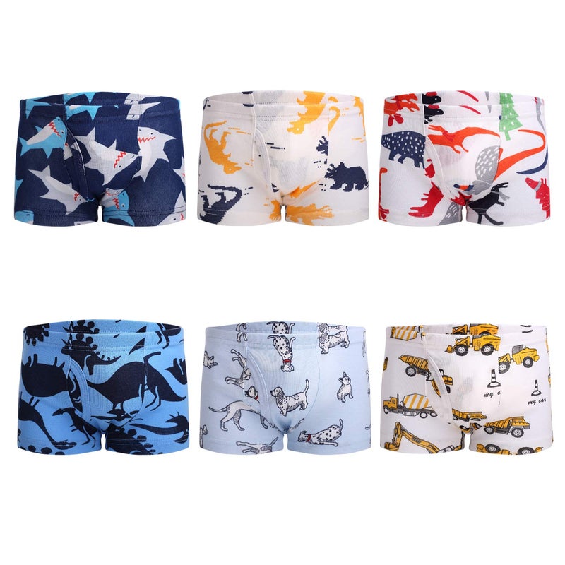Taxzode Children's underwear, underwear, not worn out; Children's underwear; Boys' underwear; Boys' underwear; Cotton underwear, small boys underwear size 2-3T 3-4T 4-5T 5-6years 7-8years 6-Pack 3-4 years - Image 1
